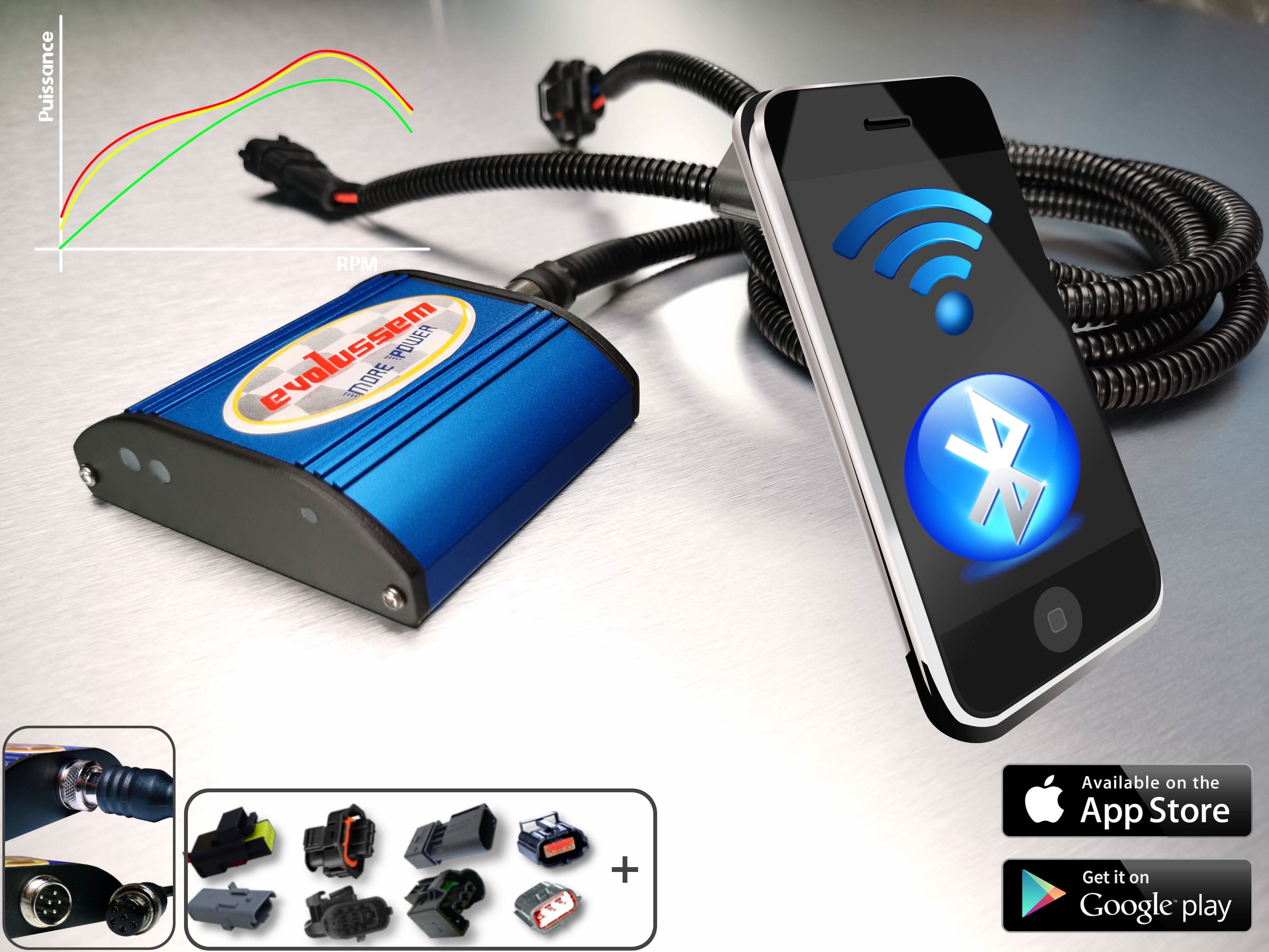 Centralina Aggiuntiva Evolussem Bluetooth Case IH Puma 200 guadagno di +30% Cv e +35% Nm