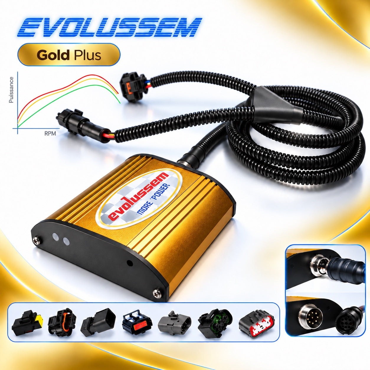 Centralina aggiuntiva Evolussem Booster 1 Gold Plus Bmw F45 218D 136 Cv guadagno di +36 Cv e +65 Nm