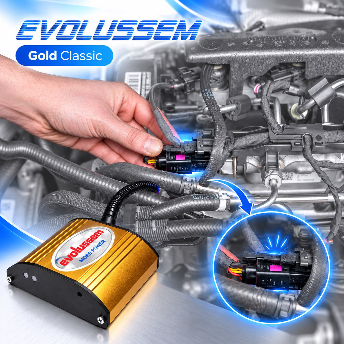Centralina aggiuntiva Evolussem Bmw E90 320D 200 Cv guadagno di +36 Cv e +68 Nm — immagine 2