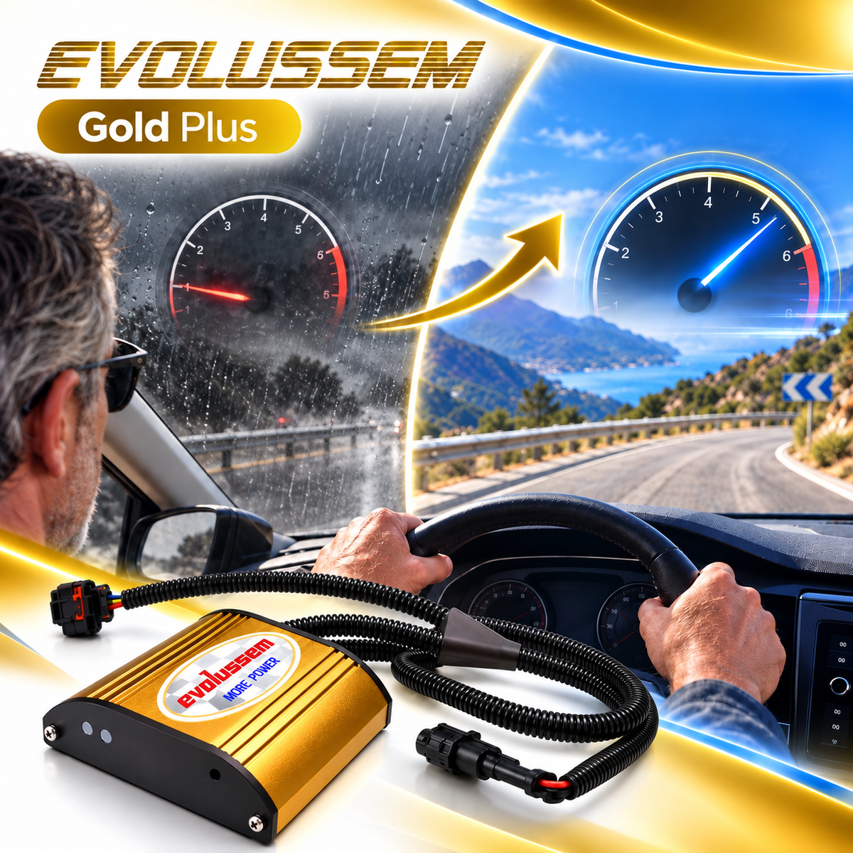Centralina aggiuntiva Evolussem Booster 1 Gold Plus Mercedes Classe B 220 CDI 163 Cv guadagno di +37 Cv e +68 Nm — immagine 3